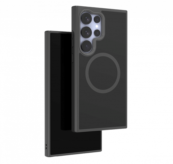 Matte Pure Glass Noir avec MagSafe Galaxy S24 Ultra